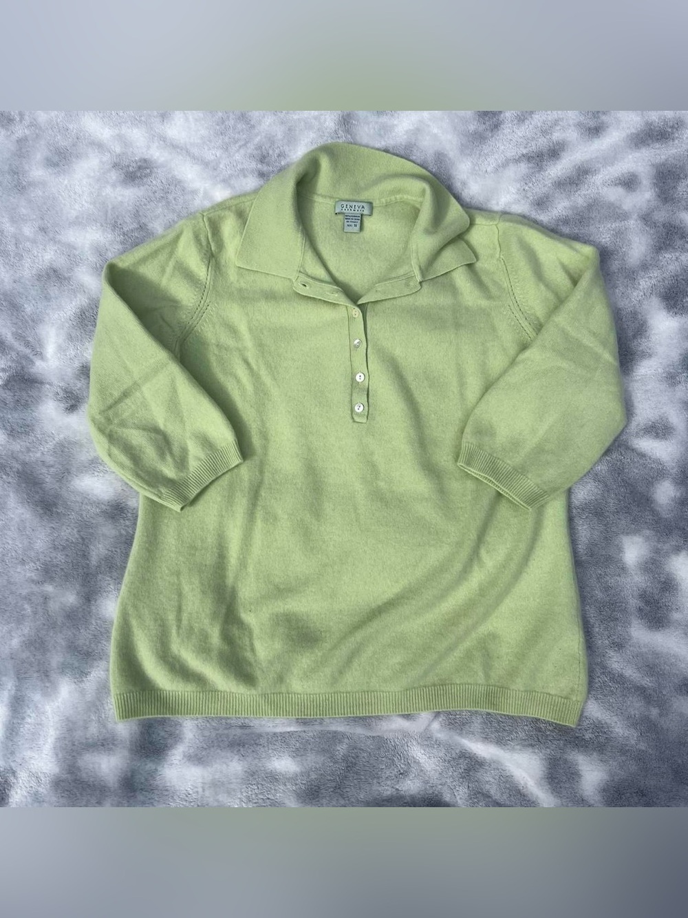 Women’s Geneva Cashmere Lime Sweater